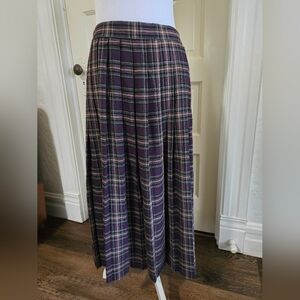 Vintage Liz Baker Plaid Skirt